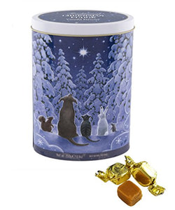 Gardiners of Scotland Vanilla Fudge Caramel Gift Tin, Christmas Star Gazers, 8.8 Ounce - Beauty and Blossom