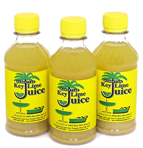 Manhattan Key Lime Juice 8 Oz (Pack of 3)
