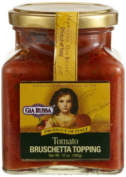Gia Russa Tomato Bruschetta Topping, 10-Ounce Glass Jars (Pack of 3)