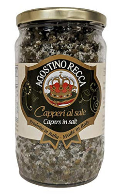 Agostino Recca Capers in Salt, 22.9 Ounce