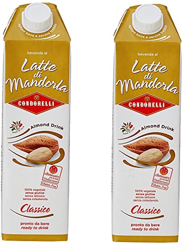 Condorelli "Latte Di Mandorla" Sicilan Almond Milk 1 Lt Pack of 2 - Beauty and Blossom