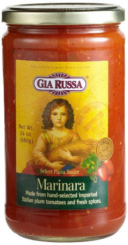 Gia Russa Marinara Pasta Sauce, 24-Ounce Glass Jars (Pack of 3)