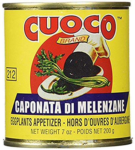 Cuoco - Imported Italian Eggplant Caponata Di Melenzane, Eggplant Appetizer, (5 Pack) - 7 Ounce Cans - Beauty and Blossom