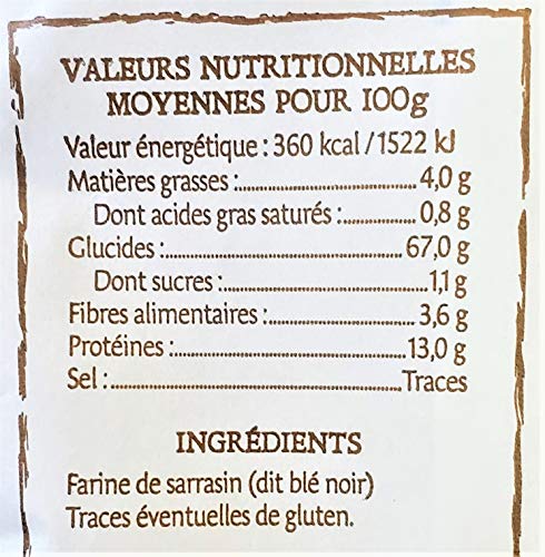 Treblec Farine de Sarrasin French Imported Buckwheat Flour, 2.2lbs