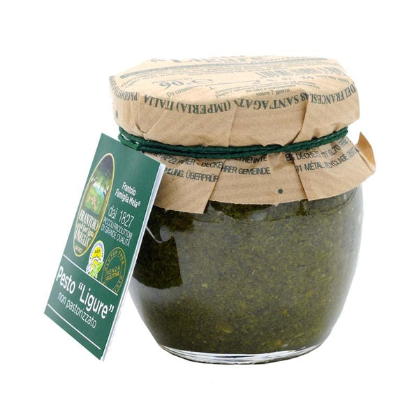 Ligurian Green Pesto Made with DOP Basil from Genoa, Aged DOP Parmigiano Reggiano and Ligurian EVOO (90 Grams (3.17oz))