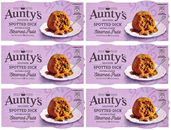 Auntys Spotted Dick Steamed Pudding 6 pk x 190g