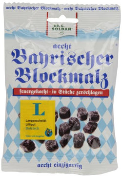 Soldan Bayrischer Blockmalz Drops (Bavarian Malt Candy), 3.5-Ounce Bags (Pack of 6)