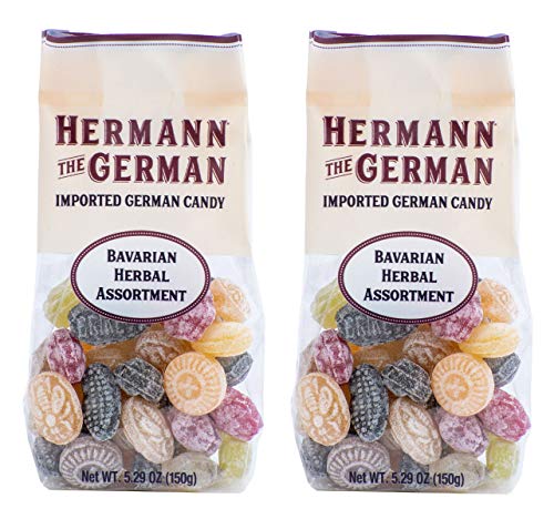 Hermann the German Hard Candy - Imported - Pack of 2 (Green Apple)