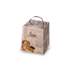 Loison Panettone with Chocolate and Salted Caramel Cream 600g