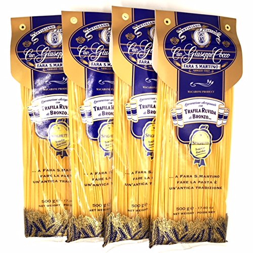 Spaghetti Artisan Pasta Cav. Giuseppe Cocco (4 pack) Hand-made, slow dried (500g) from Italy - Beauty and Blossom