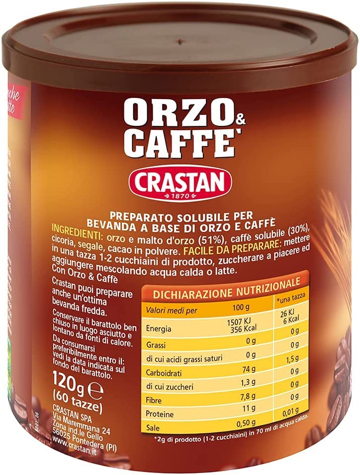 Crastan Orzo & Caffe Instant "Solubile" 120g