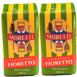 Moretti Polenta Fine | Fioretto - 500 Gram (Pack of 2)