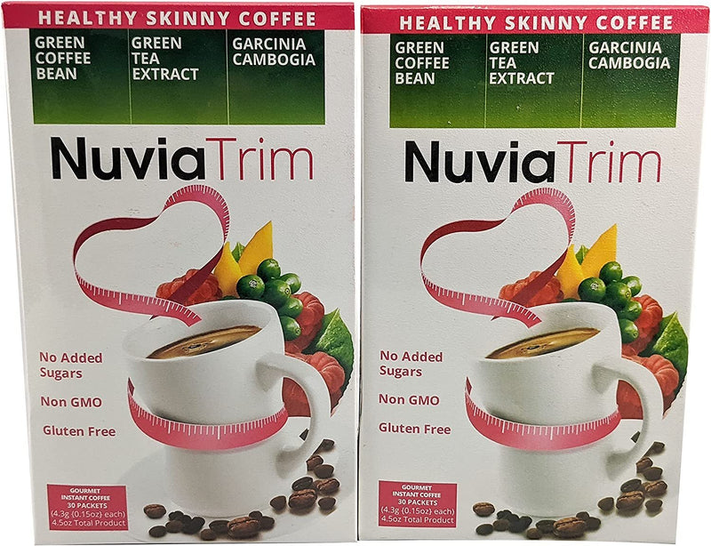Nuvia Trim Gourmet Instant Coffee for Weight Loss 30ct - 2 pack - Beauty and Blossom