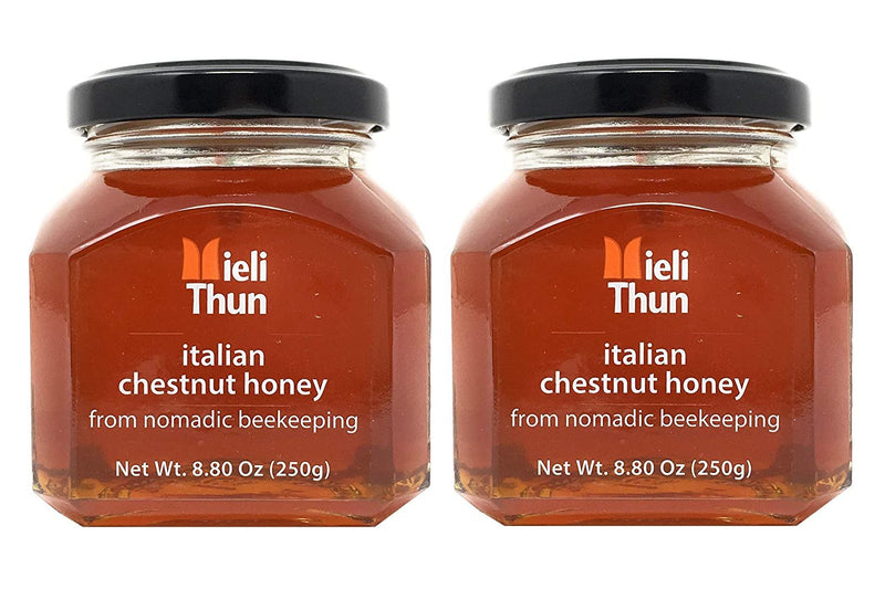 Mieli Thun Castagno - Italian Chestnut Honey - 8.80 oz/jar - 2 pack - Beauty and Blossom
