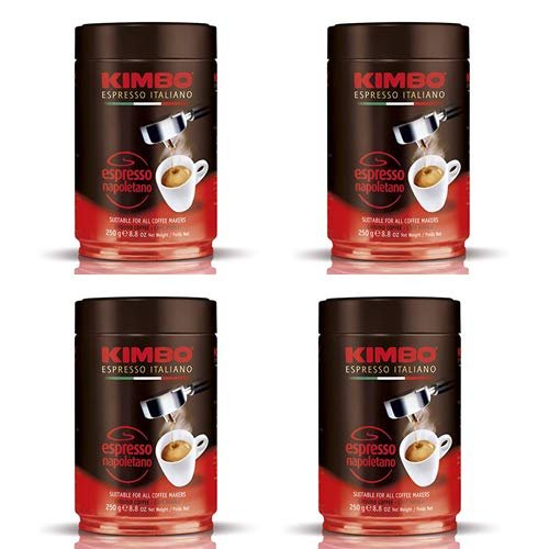 Espresso Napoletano Ground Coffee - 8.8 oz can Pack of 4 - Beauty and Blossom