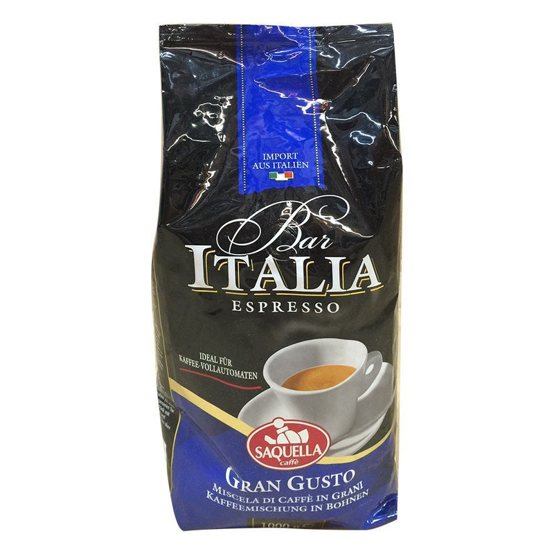 Saquella Kaffee Bar Italia Gran Gusto Espresso Coffee Beans 1000 Grams 2.2 Pounds - Beauty and Blossom