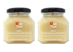 Mieli Thun French Honeysuckle Honey Sulla - Italy - 8.8 ozs./jar - 2 pack - Beauty and Blossom