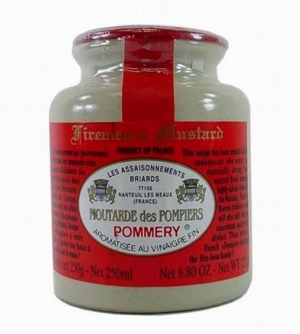 Pommery - Spicy Gourmet "Firemen's" Mustard from France in crock 8.8oz - Beauty and Blossom