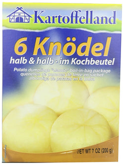 Kartoffelland 6 Knodel Halb & Halb (Half & Half Dumplings) in Cooking Bags, 7-Ounce Boxes (Pack of 7) - Beauty and Blossom